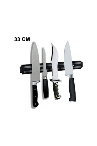 Mıknatıslı Bıçak Askısı Kepçe Tutucu Bıçak Tutucu Mıknatıs Askılığı 33 Cm Çok Renkli