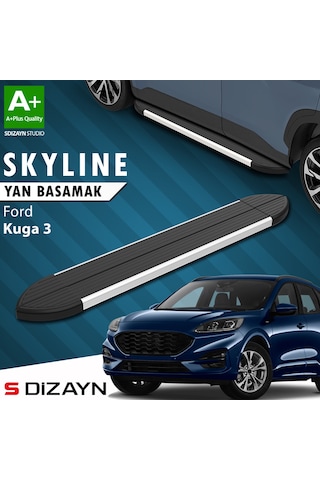 S-dizayn Ford Kuga 3 Skyline Aluminyum Yan Basamak 183 Cm 2020 Üzeri A+ Kalite