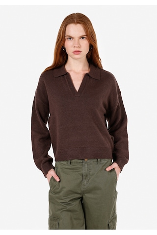 Colin's Colins Kahverengi Kadın Kazak Cl1072512 Q1.v2 Brw Kahverengi