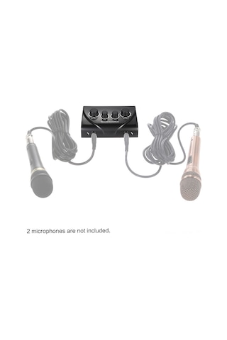 Padalink Karaoki Reverb Ses Mikseri N-3 Siyah, Avrupa Standartı, 100-240v, Ev/ktv/ Sahne İçin, Hafif Ve Dayanıklı