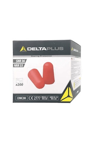 Delta Plus Conıc200 Ipsiz Kulak Tıkacı 200 Çift