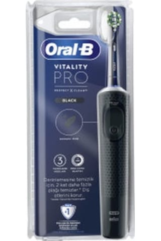Oral-B Vitality Pro Protect X Clean Şarjlı Diş Fırçası Siyah