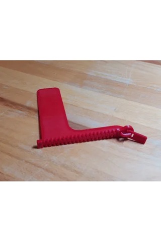 Kırmızı Renkli Fermuar Tasarımlı Kitap Ayracı Eğlenceli Ve Şık Kitap Okuma Aksesuarı 1 Adet