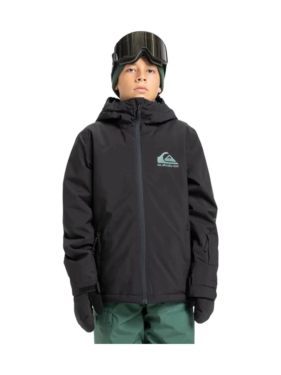 Quıksılver Mıssıon Youth Jk Anthracite - Solid Erkek Çocuk Snowboard Ceketi Eqbtj03230-11793 Siyah