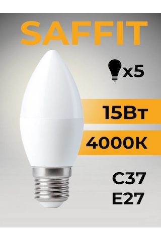 Saffit Led Ampul Mum E27 15w 4000k Nötr Işık 216202840