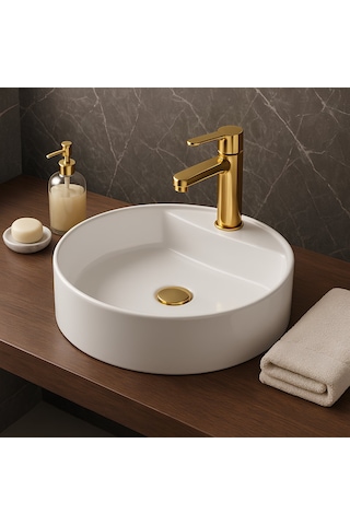 Newarc Newart Batarya Delikli Tezgah Üstü Lavabo