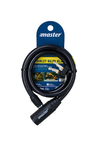 Master 500941 Anahtarlı Bisiklet Kilidi 10mm X 80cm Çok Renkli
