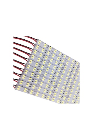 5730 Çift Sıra Alüminyum Çubuk Led Beyaz 12v 144 Ledli 1 Metre