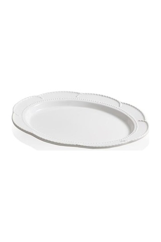 The Mia Grande Servis Tabağı Beyaz 41x31 Cm Grd0012