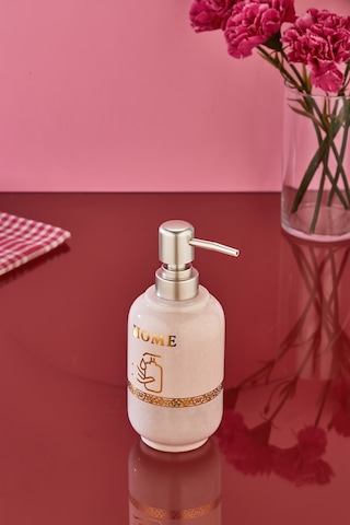 Cooker Homestone 400 Ml Porselen Sıvı Sabunluk Ckr3829 Pembe