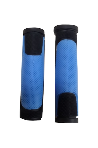 KNT 2 Renkli Bisiklet Elciği Pvc Silikon Mavi Siyah Renk 125 mm Mavi - Siyah