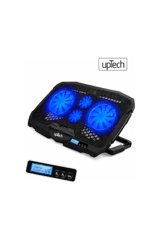 Uptech Laptop Soğutucu 4 Fanlı Lcd Kontrol Panel Ayarlanabilir Dizüstü Bilgisayar Soğutma Fanı