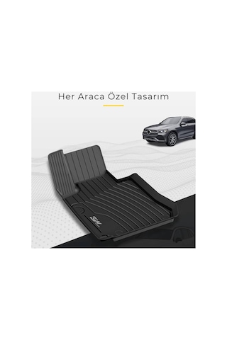 Mercedes Glc X253 2016-2022 Araca Özel Tpe Paspas Seti