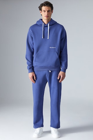 Grımelange NARCISO Erkek Yumuşacık İçi Polarlı Mavi Sweatshirt