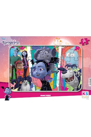 Disney Vampirina Lisanslı Frame Puzzle Yapboz 24 Parça