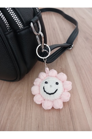 Örgü Amigurumi Papatya Anahtarlık