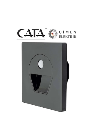 Cata Ct 5170 1w Füme Kasa Sensörlü Koridor Aydınlatması 3200k Gün Işığı Çok Renkli