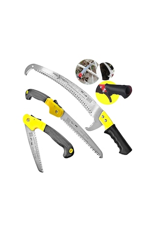 Proxtech Kartal Teleskopik Sap Takmalı 380mm Budama Testeresi 180mm Katlanır Budama Testeresi Cep