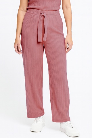 Bayan Pijama Altı Beli Lastikli Rahat Kalıp Gül Kurusu