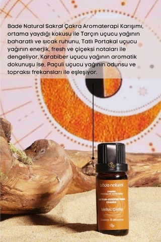 Bade Natural Sakral Çakra Aromaterapi Karışımı 10 ML