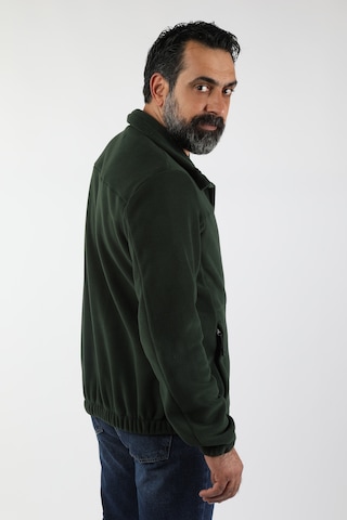 Erkek Fermuarlı Polar Yeşil