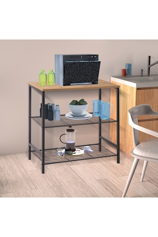 Retodesign Atlantik Çam Çok Amaçli Raf , Mutfak Bangosu 1700a