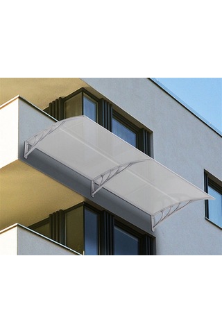 Kapı Üstü Pratik Sundurma 300 X 100 Cm Gri Gri