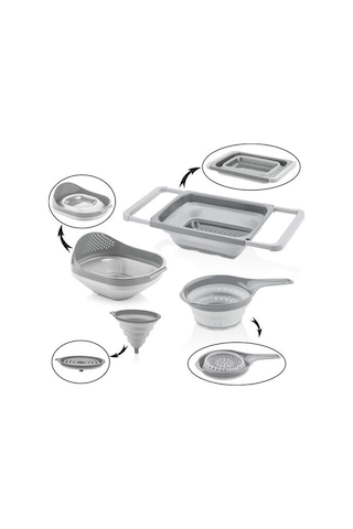 Golden Rod 4 Parça Katlanabilir Süzgeç Seti