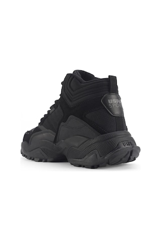 U.s. Polo Assn. Yota Hi 4pr Erkek Siyah-siyah Bot Siyah