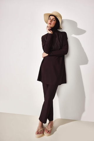 Defacto Regular Fıt 5li Kahverengi Burkini Mayo G8897ax26smbn340 Kahve-bn340