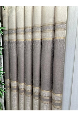 Nivemeshome Damla Ft614337 V-5202 Vizon 1/3 Sık Pileli Fon Perde Apm Vizon