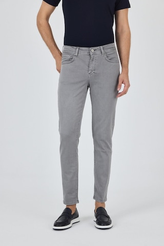 İmza Gri Pamuklu 5 Cep Casual Slim Fit 5 Cep Pantolon 1003250318 Gri