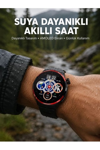 Amoled Ekranlı Akıllı Saat Bluetooth Arama Ve Nfc Destekli Yeni N