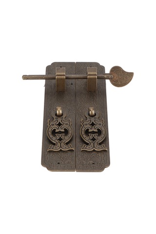 Çin Tarzı Kapı Kolu Seti Antik Bakır Bahçe Kapı Kulpu Huiliang