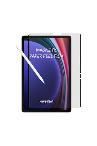 Novstrap Samsung Galaxy Tab S9 11" Sm-x710 İle Uyumlu Mıknatıslı Tak Çıkar Paper Like Ekran Koruyucu