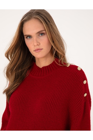 Pierre Cardin Kadın Kırmızı Kazak /triko 50316342-vr030 Kırmızı