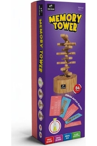 Memory Tower Hafıza - Hafıza Oyunu - Ahşap Oyuncak - Kutu Oyunu