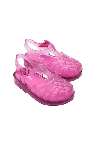 Mini Melissa Bebek Possession Transparan Pembe Sandalet-14578