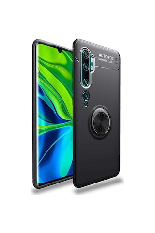 Xiaomi Mi Note 10 Kilif Yüzüklü Tam Korumali Silikon Kapak 417135209