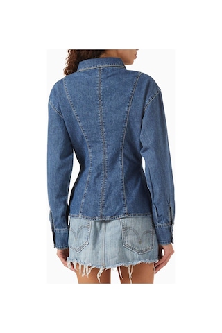Banana Cici Mavi Rose Gömlek - Denim - Klasik & Modern Tasarım, Fitted Silhouette & Düğmeli Ön