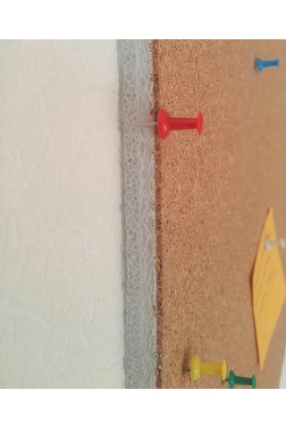 Mantar Altıgen Levha Arkası Yapışkanlı Duvar Panoları 5 Li Set