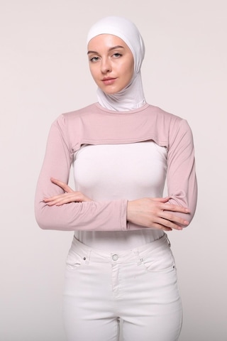 Altobeh Sıfır Yakalı Boyunluklu Kolluk Pudra Çok Renkli