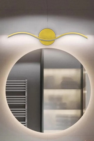 Wave Aplik Eskitme Renk Modern Tasarım - Hol - Banyo -mutfak-salon - Yatak Odası Gün Işığı Led Aplik Eskitme