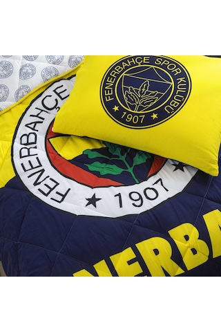 Taç Lisanslı Fenerbahçe Logo Tek Kişilik Yorgan Seti 000000001000047033
