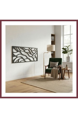 Storeşahin Soyut Desenli Duvar Tablosu Mdf Lazer Kesim Modern Minimal Estetik Duvar Süsü Shn0720
