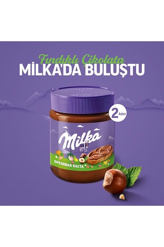 Milka Hazelnut Sürülebilir Çikolata Kakaolu Fındık Ezmesi 350 Gr - 2 Adet