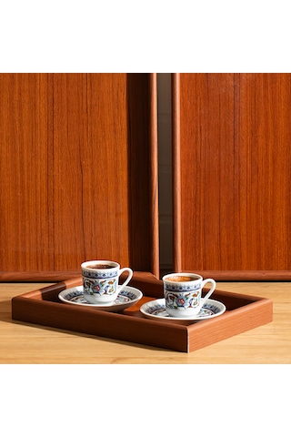 Porsima 130105045 Ahşap Tepsi 3lü Set Çay Kahve Bambu Sunumu Tepsi Seti Ahşap