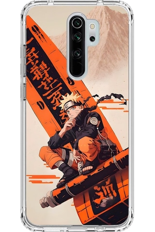 Xiaomi Redmi Note 8 Pro Uyumlu Şeffaf Kılıf Naruto Tasarımlı