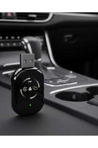 Carplay Destekli Araçlar İçin Kablosuz Android Auto Dönüştürücü