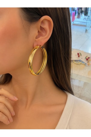 Halka Küpe Gold Renk